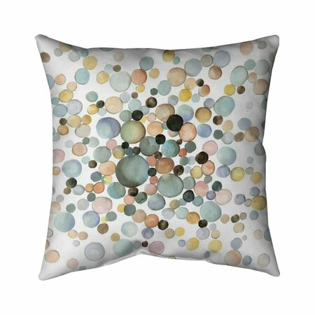 FONDO 20 x 20 in. Little Bubbles-Double Sided Print Indoor Pillow FO2793696